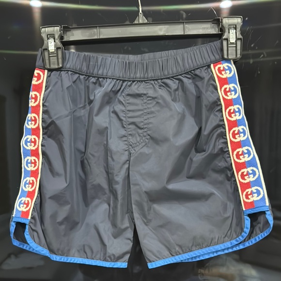 Gucci Other - Gucci Blue and Red Athletic Shorts with Sporty Accents